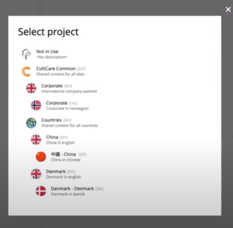 Content Layers ColliCare Structure