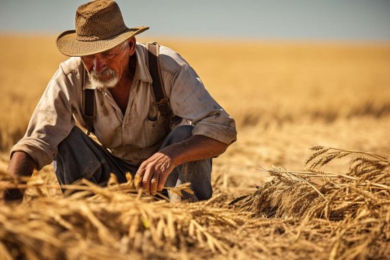 Farmer field work