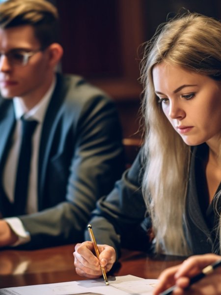 Woman Lawyer Law Courtroom