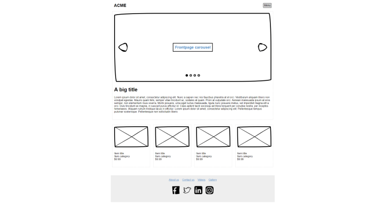 Wireframing in Enonic.