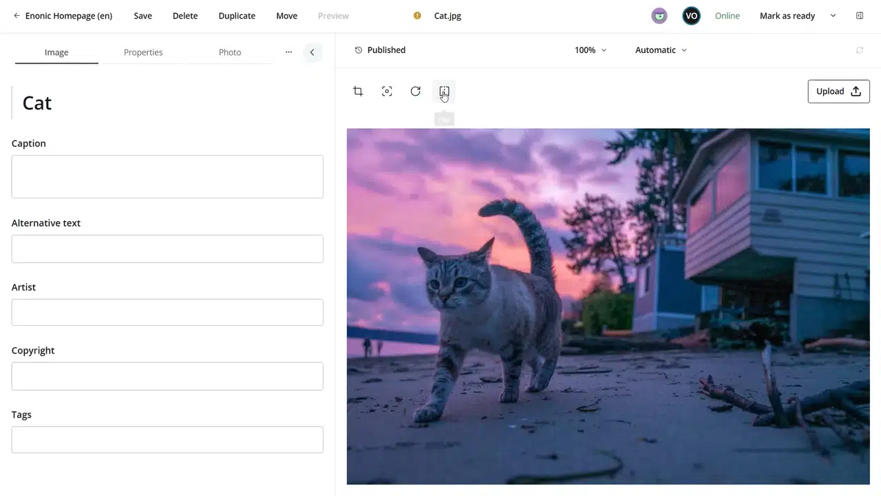 enonic image handling