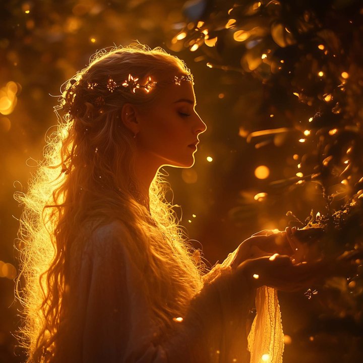 Woman Forest Woods